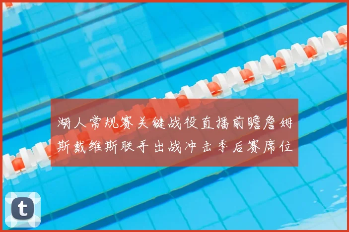 湖人常规赛关键战役直播前瞻詹姆斯戴维斯联手出战冲击季后赛席位